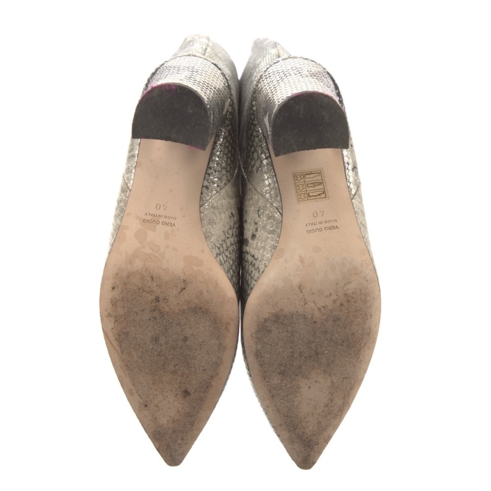 Paris Texas | Animal Print Boots | Metallic | Block Heel | Pointed Toe | size 40 - Picture 2 of 5